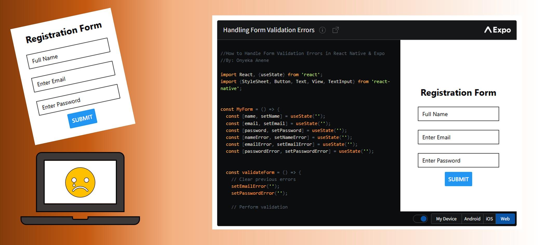 Featured Image_How to Handle Form Validation Errors in React Native & Expo